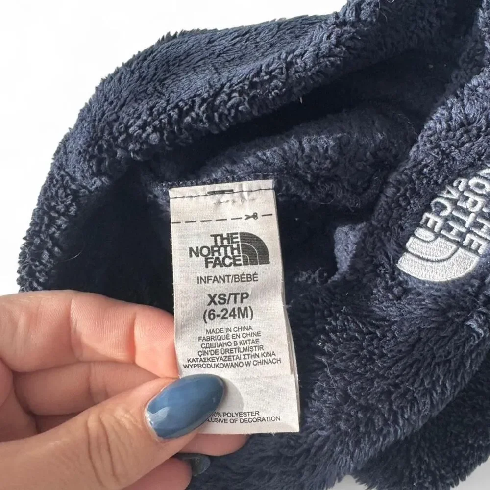 Baby The North Face navy blue‎ beanie Size XS 6-24 months